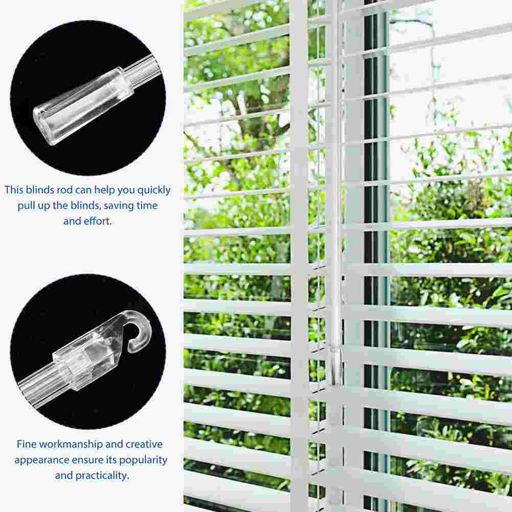 Long Stick Blind Rod With Hook Vertical Blind Wand Replacement Part Window Dressing Hardware Blind Accessories