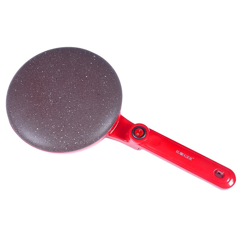 Elektrisk crepe maker pizza pandekage maskine non-stick bageplade bagepande kage maskine køkken madlavningsværktøj: Rød