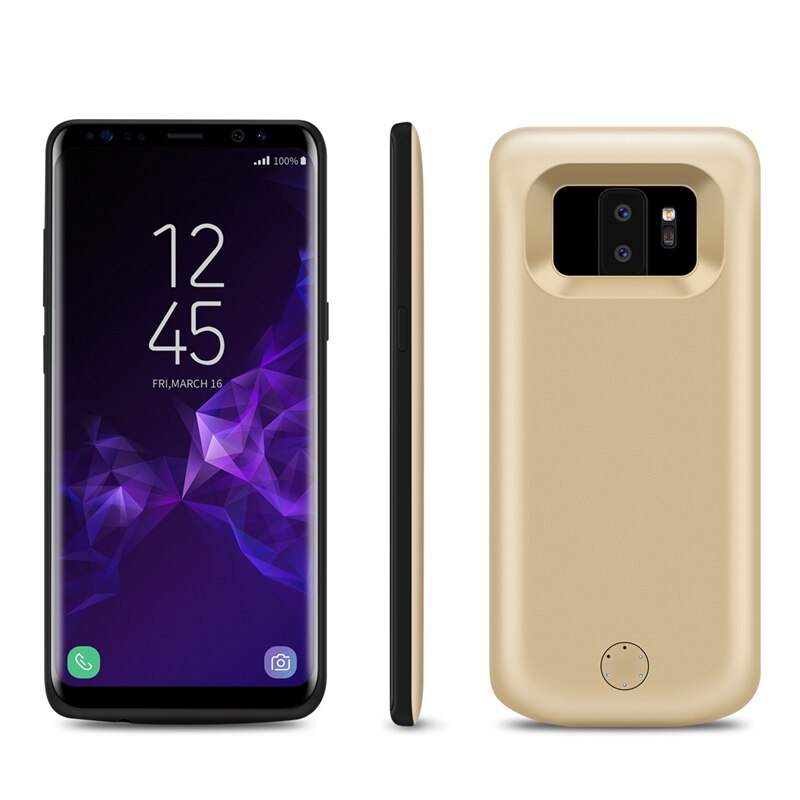 Coque de chargeur de batterie 5000/6000mAh, étui de batterie de secours externe pour Samsung Galaxy S9/S9 Plus