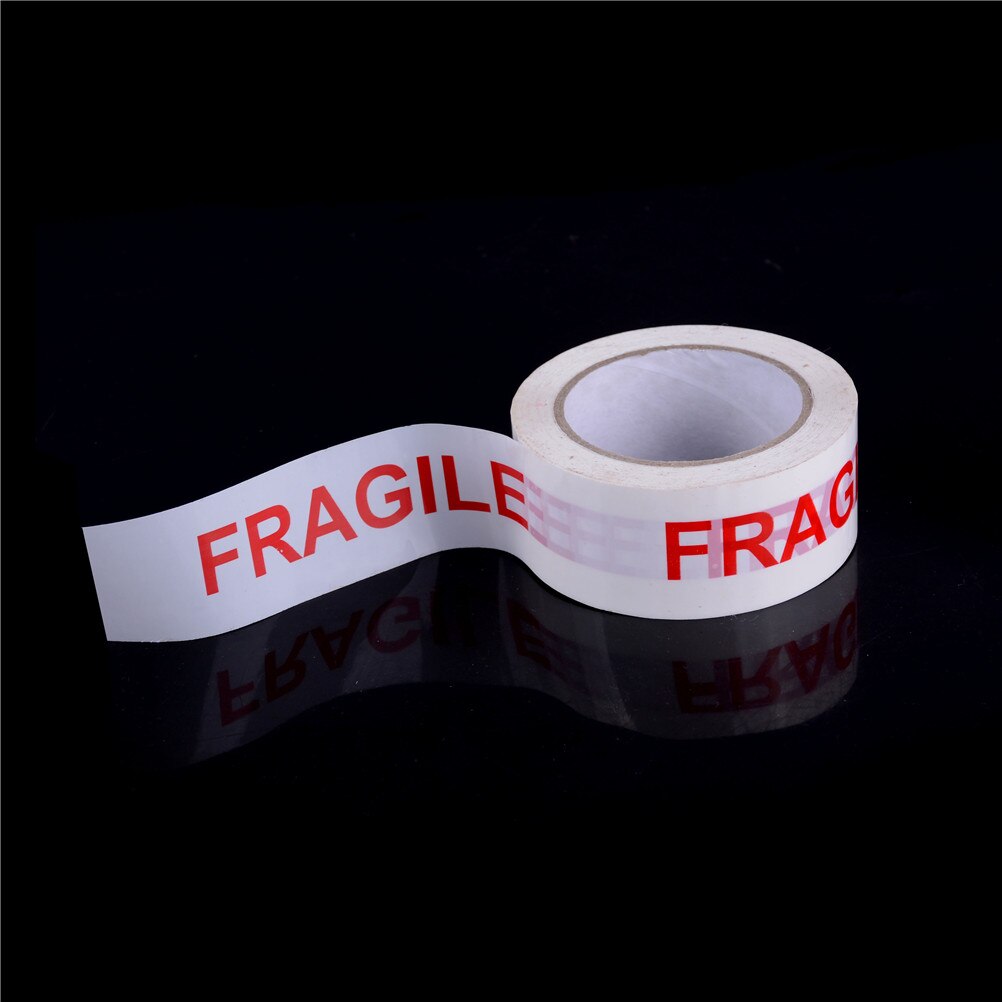 White And Red Bopp Fragile Tape 4.7CM*85M PRACTICAL For Packing And Warning fragile warning sticker