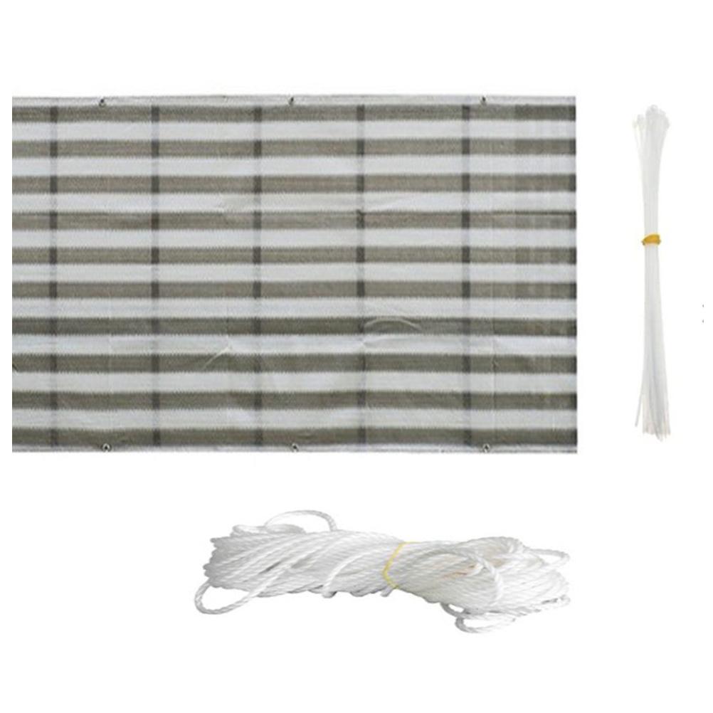 0.9x5M Balcony Privacy Screen Fence Cover With Ties Weather-Resistant Backyard Patio Balcony Privacy Screen Cover Sunshade Net: 02