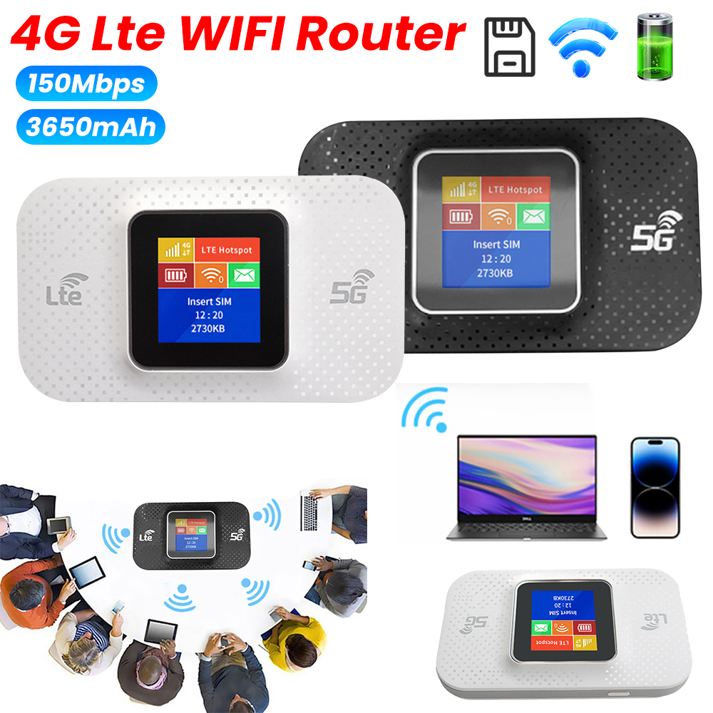 4G Lte WIFI Router Sim Card Slot Wireless Portable Router 150Mbps Mobile WiFi Router Pocket WIFI Router WIFI Hotpot for Car