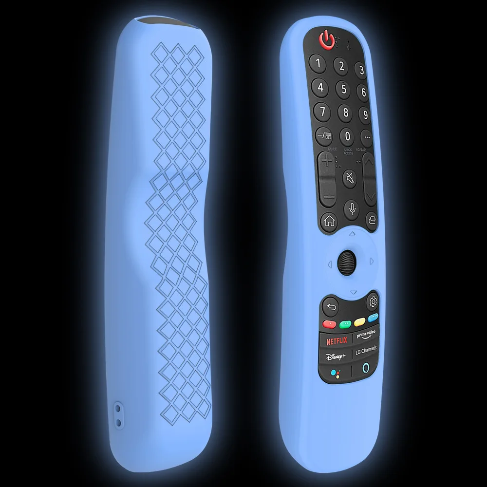 Kolorowe silikonowe etui do LG AN-MR21GC MR21N/21GA Pokrowiec ochronny na pilota do LG OLED TV Magic Remote AN MR21GA Case: FIOLETOWY