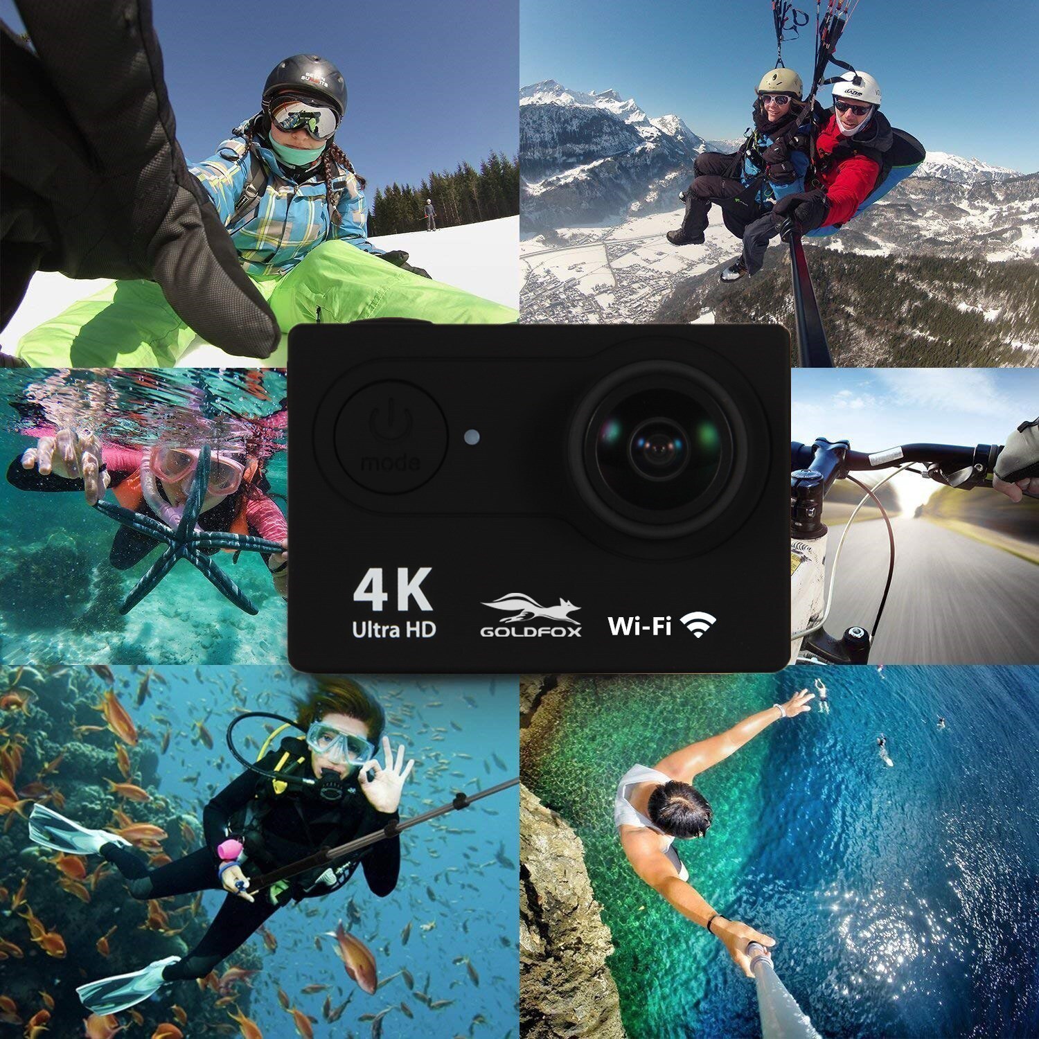 H9r action kamera ultra  hd 4k / 25 fps wifi 2.0 " 170d undersøisk kamera gå vandtæt pro hjelm sport cam til ridning klatring