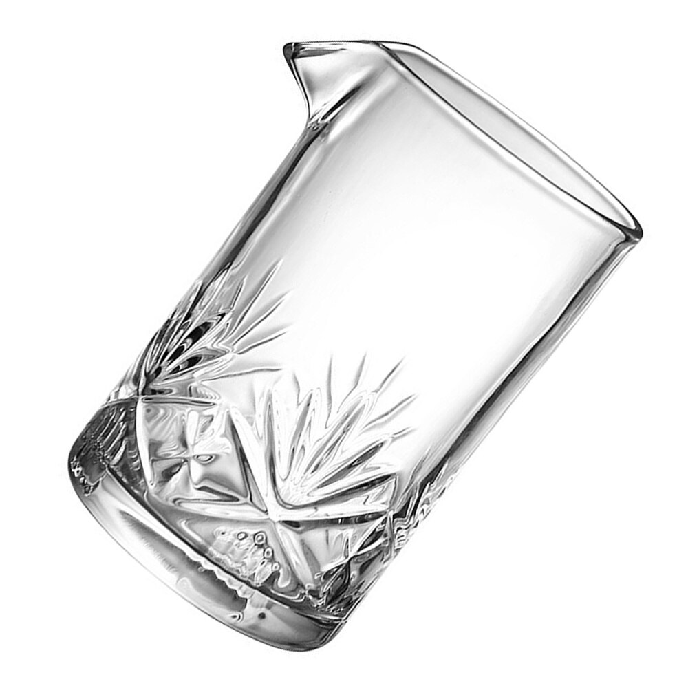 1Pc 700ML Cocktail Mixing Glass Thick Bottom Crystal Stirring Glass: Transparent