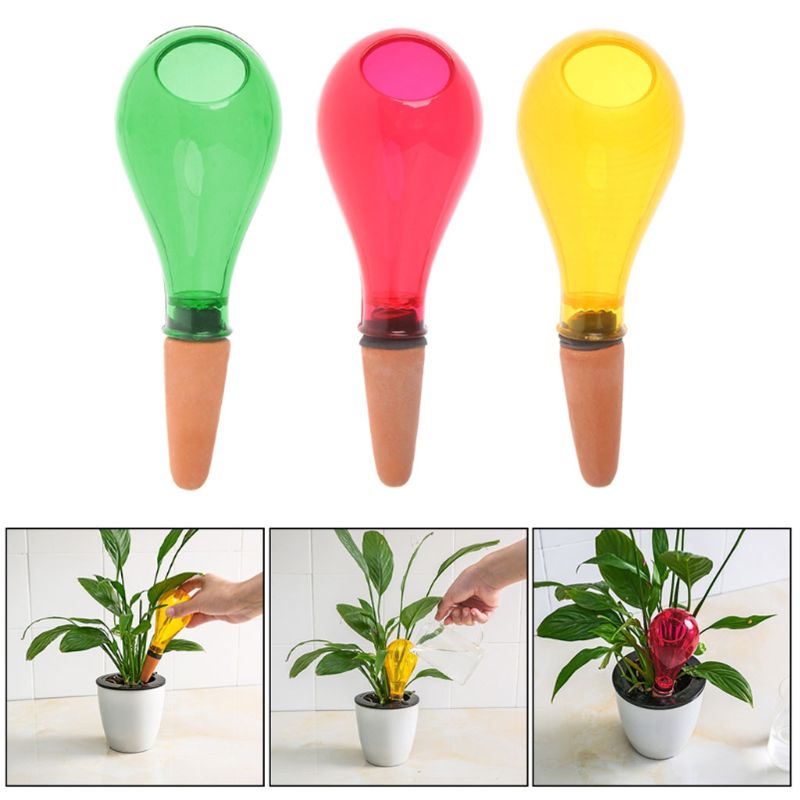 Dispositif d'arrosage automatique goutteur en céramique suintement lent fleur plante abreuvoir plante d'intérieur Pot goutte à goutte 3 couleurs