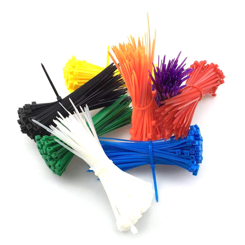 100Pcs 3*100mm Colorful Self-locking Nylon Cable Ties Plastic Velcro Cable Zip Tie Wraps Home Office Wire Organizer Tools