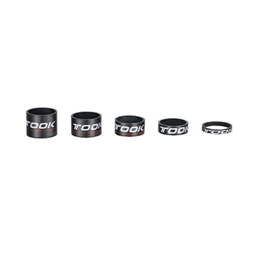 TOSEEK Full Carbon Fiber 5/10/15/20/25mm Bike Front Fork Washer Stem Washer Ring MTB Bike Headset Spacers Bicycle Parts: Red Glossy