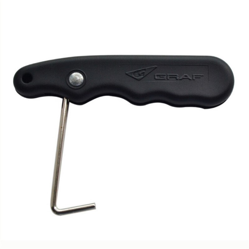 Patín de encaje tensor de mango de sujeción PP plegable ergonómico traje para la figura de patines de Hockey patines herramienta R