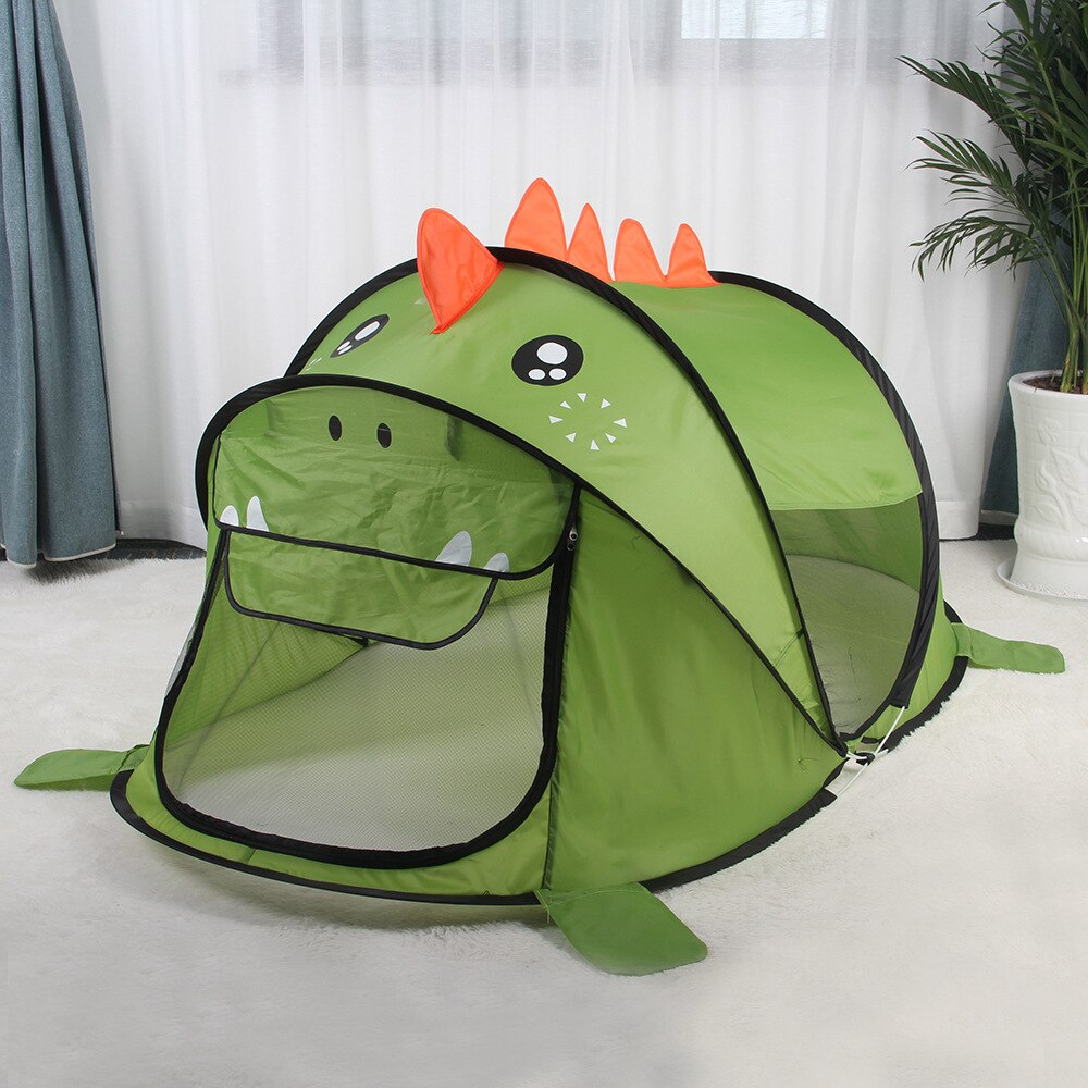 Tenda per bambini tenda Pop-Up dinosauro unicorno casa da gioco per bambini tenda anti-zanzara tenda da gioco per castello da interno ed esterno: Dinosaur