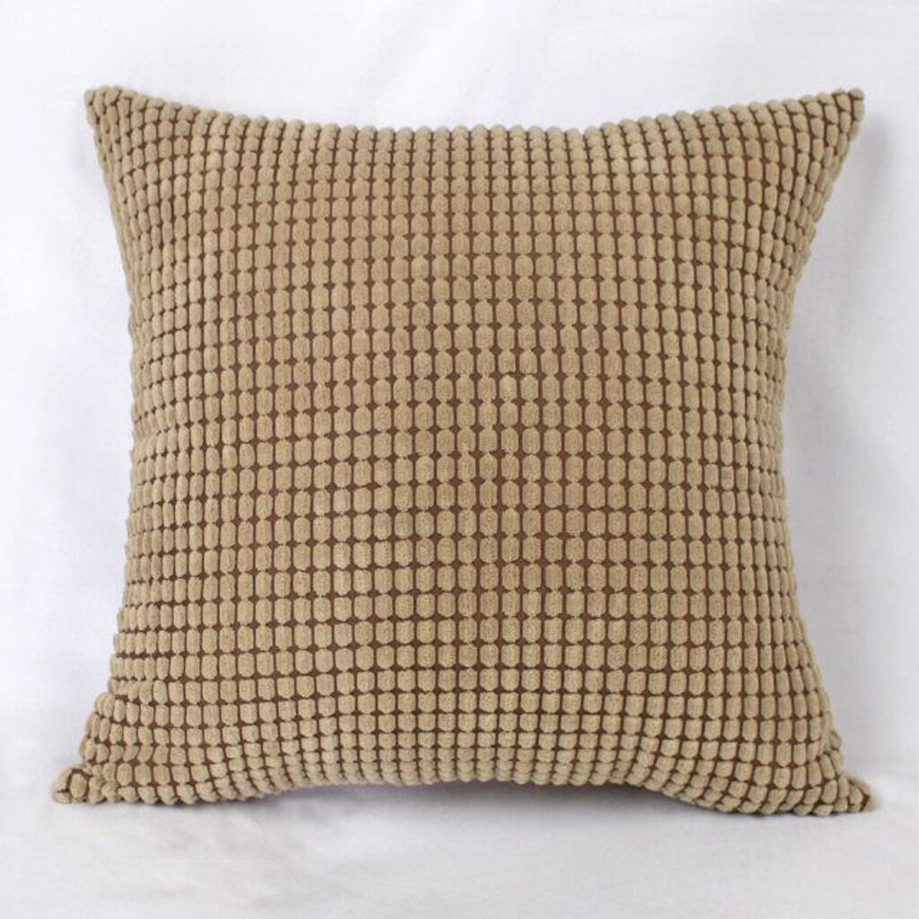 Almohadón decorativo liso y suave de pana de 1 Uds., conjunto de fundas de almohada, funda de cojín para sofá, dormitorio, coche de 24x24 pulgadas 60x60 cm