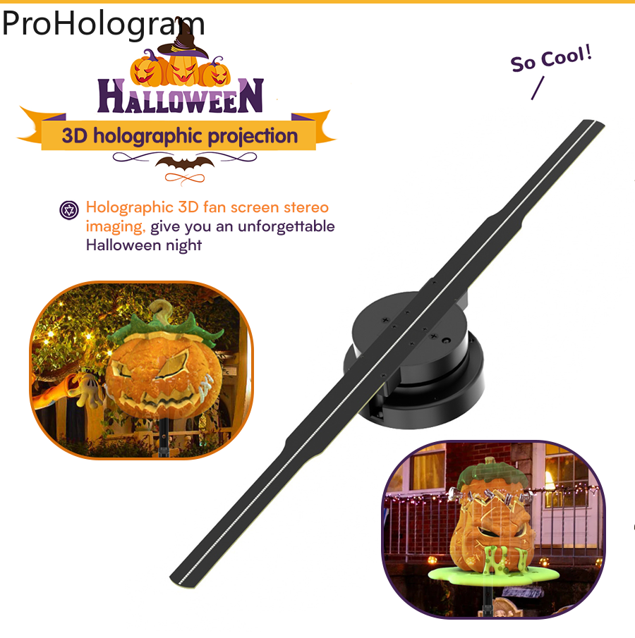 PD42 3D Hologram Projector Fan Wifi Display Zakelijke Reclame Logo Licht Holografische Lamp Projectoren Vervangbaar Fan Blade