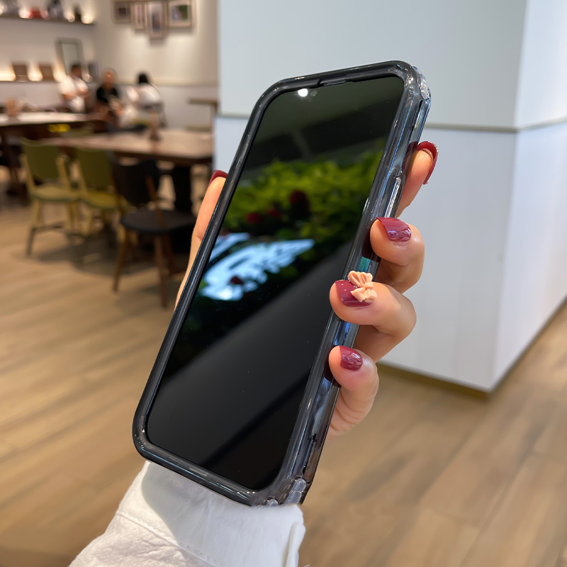 2 In 1 Transparant Dik Frame Robuust Telefoonhoesje Voor Iphone 15 14 13 12 11 Pro Max Volledige Dekking Schokbestendige Harde Pantser Achterkant