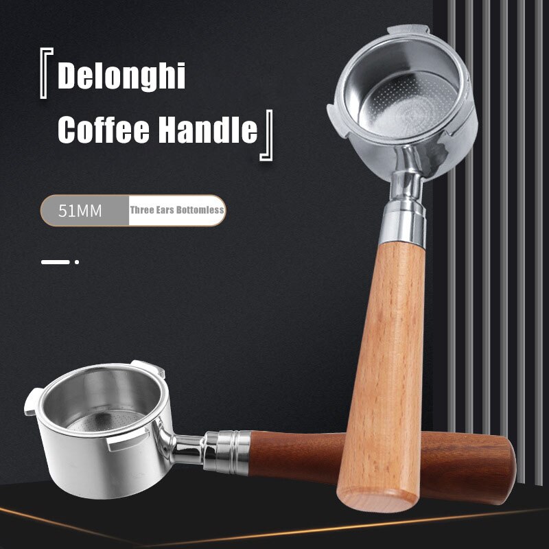 51mm Kaffee Filter für Delonghi 680/685 Ersatz Kaffee Maschine Griff Drei Ohren Boden Kaffee Griff Kaffee Zubehör
