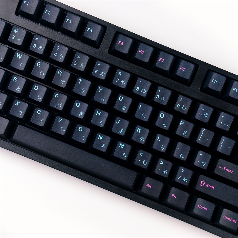 GMK 126 Keys Mechanical Keyboard Keycap Profile Dark Succubus Keycaps Japanese DYE-Sub PBT 1.75U 2U Shift For Gaming Keyboard