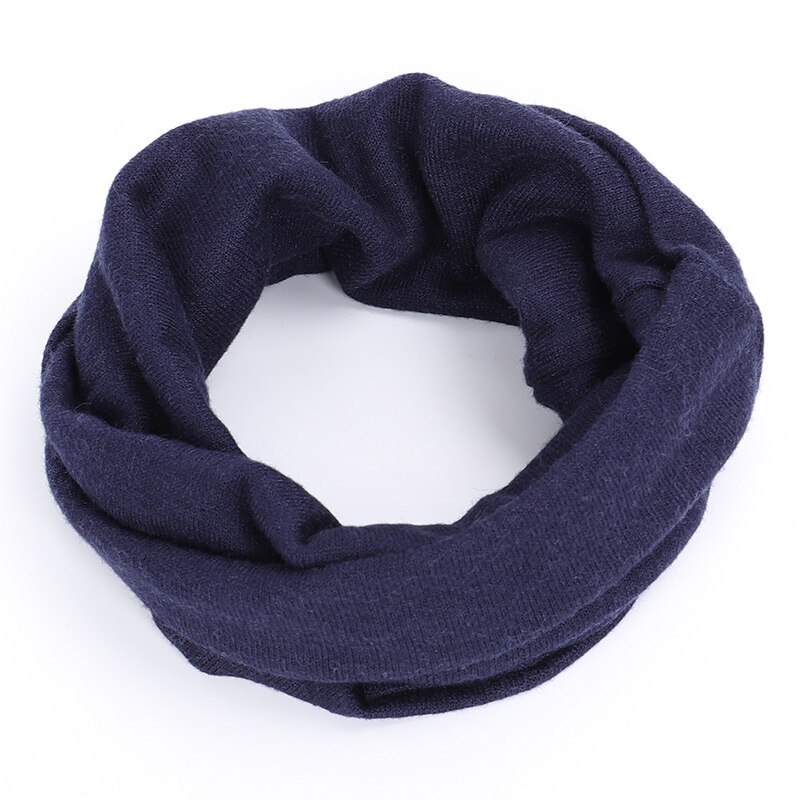 Winter Luxury Cashmere Ladies Scarf Women Solid Color Neck Warmer Ring Scarf Wool Scarves Kerchief Comfortable