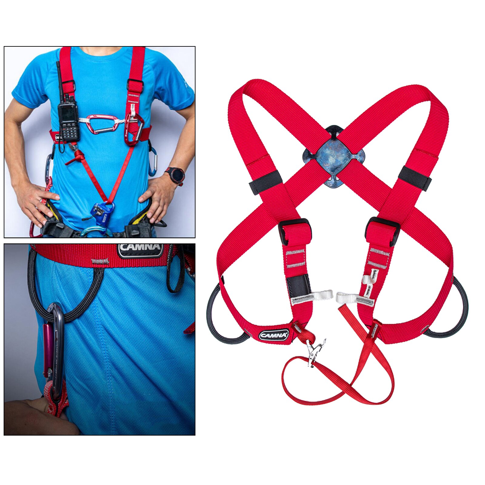 Rock Climb Safety Harness Ascending Protection Girdles Fixed Belt Caving