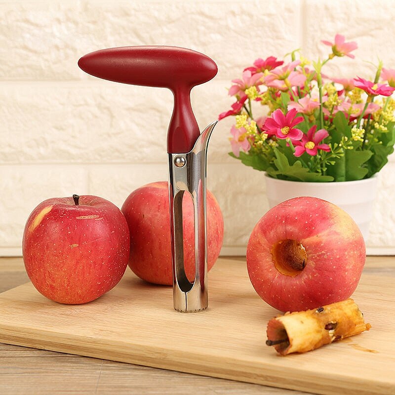 Roestvrijstalen keukengadget gereedschap fruit ontpitter ontpitter fruit groente gereedschap appel peren ontpitter easy twist