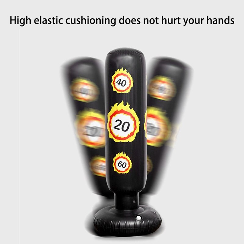 Inflatable Kids Punching Bag Inflatable Punching Bag For Practicing Karate Taekwondo MMA Fitness Kids Adults Boxing Bag