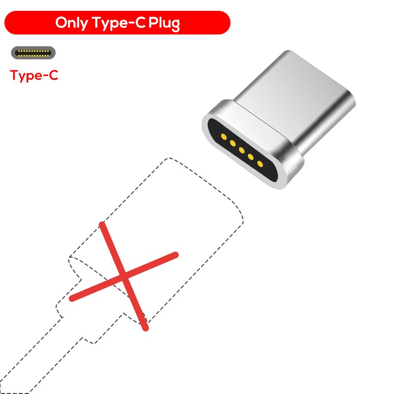 TOPK bin21 Magnetische Kabel Typ-C Kabel & Mikro USB Kabel Nylon Geflochtene Daten synchronisieren praktisch Ladekabel für Samsung Xiaomi: Typ-C Stecker Nein Kabel / 1m