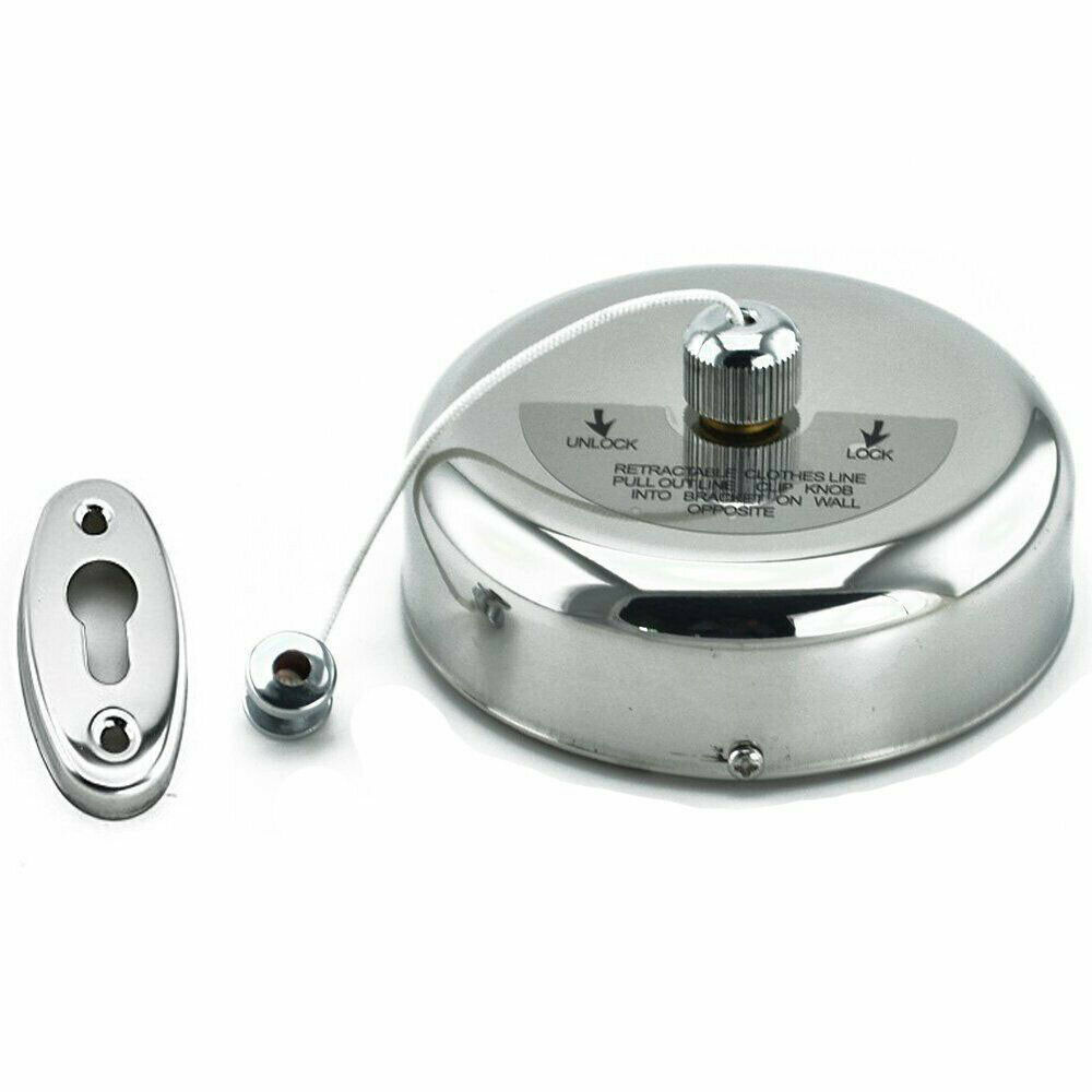 Stainless Steel Retractable Indoor Single Clothes Line 9feet /2.8m