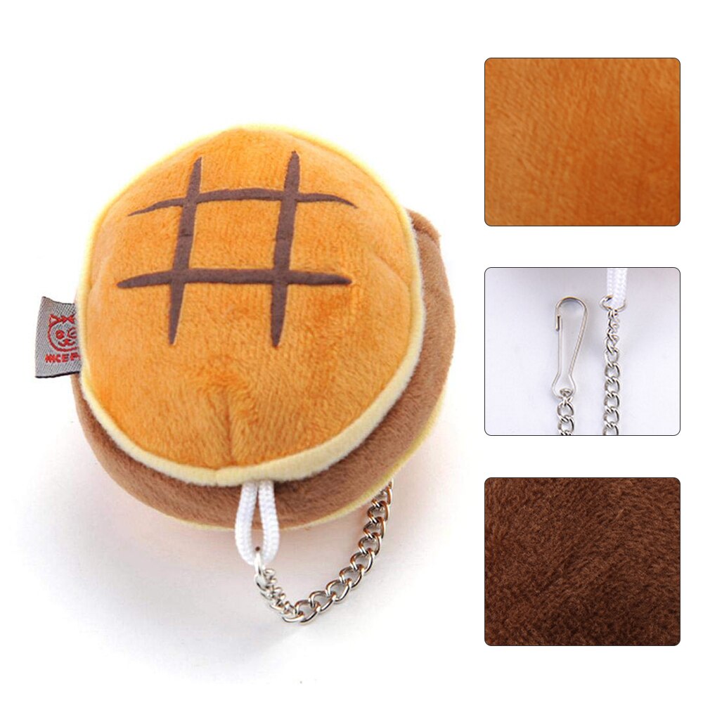 Nido colgante portátil para animales pequeños, caseta de nido de algodón con forma de hamburguesa, cama para jaula de hámster cálido para invierno