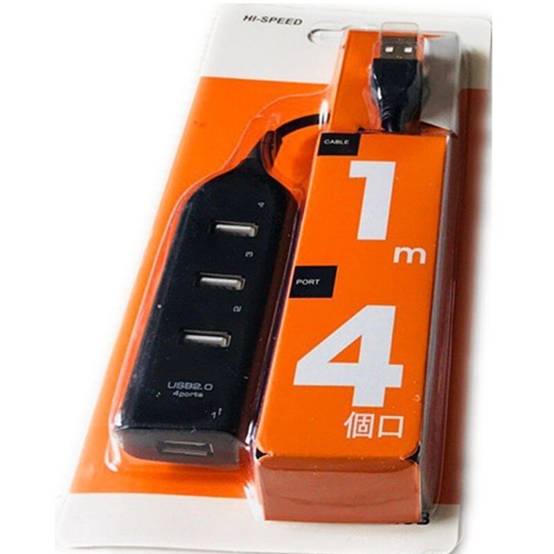 1 pz USB 2.0 Hub di espansione ad alta velocità Plug In Hub Computer 1 con 4 convertitori