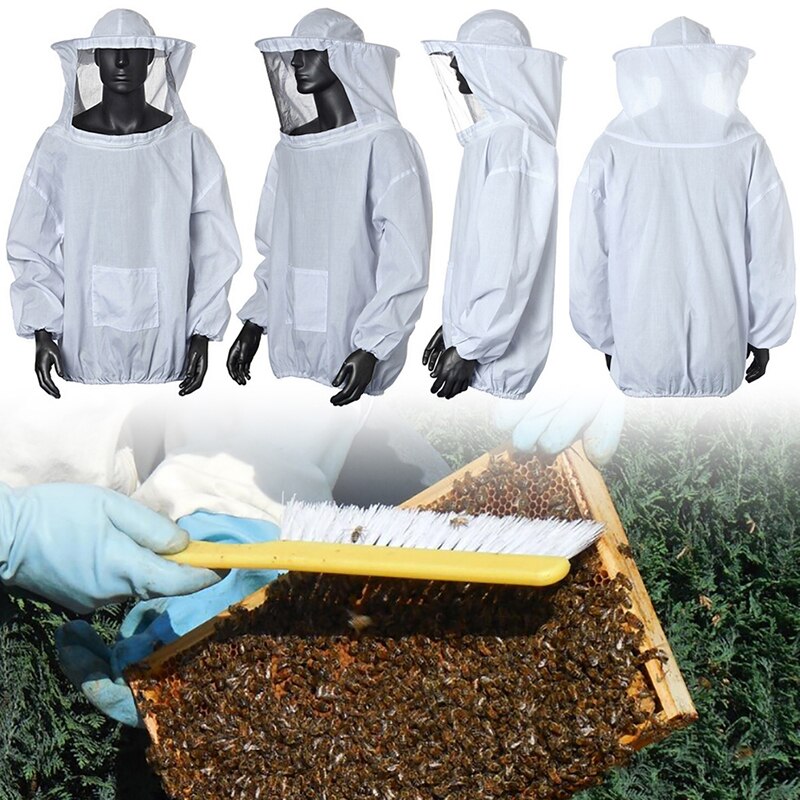 1 Set Protective Beekeeping Suits Cotton Siamese Defend Bee Keeping Suit Fit to M L XL XXL Size Safety Clothing