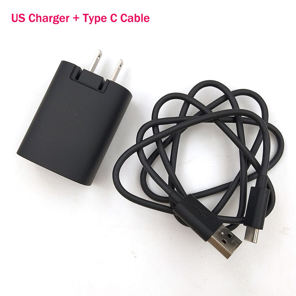 Motorola 12V1.5A Fast Charger Turbo Power 18W Quick Ons Adapter Micro/Usb C Data Kabel Voor Moto E5 plus Z Z2 Z3 Spelen G5 G6 G7 P5: US Add Type C Cable