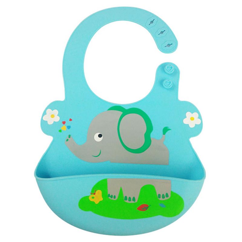 Leuke Cartton Baby Slabbetjes Meisje Jongen Kid Pasgeboren Waterdichte Siliconen Mooie Bib Speeksel Handdoek Sjaal Bib: 1