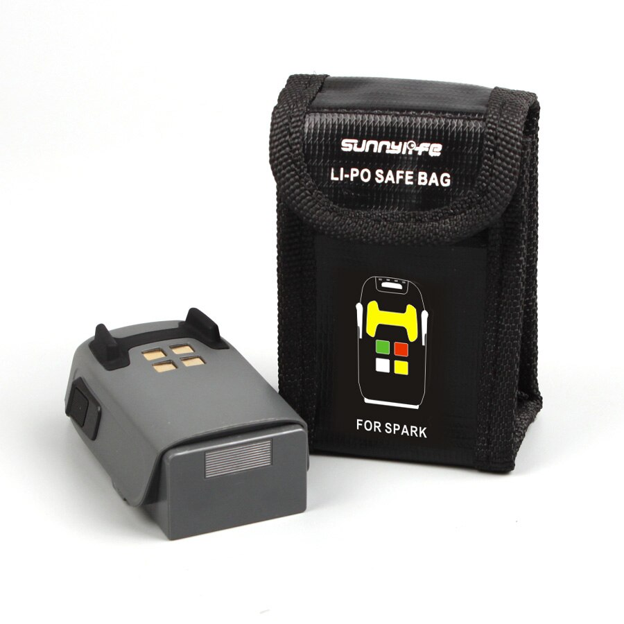 Sunnylife LiPo Safe Bag Voor DJI Spark Batterij Beschermende Tas explosieveilige Opbergtas voor DJI SPARK Drone Batterij accessoires