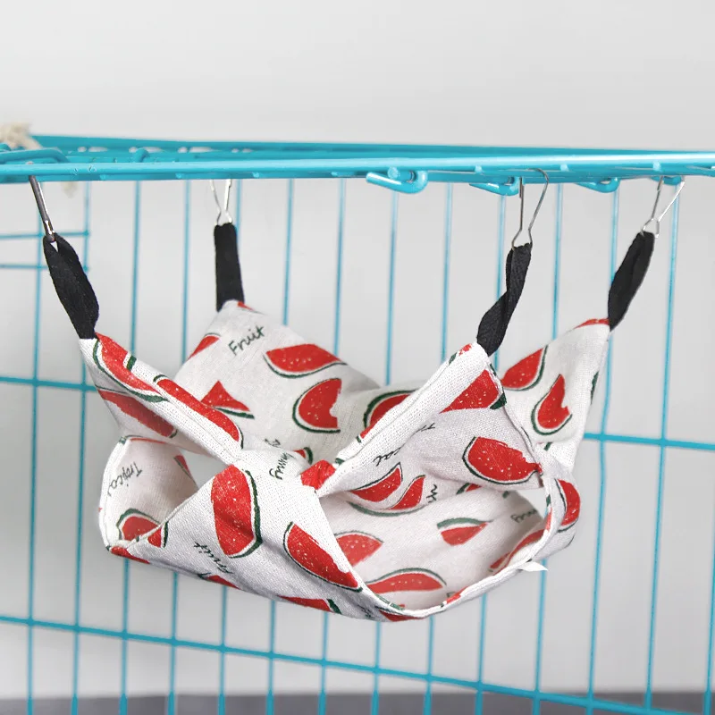 Warme Plüsch Hamster Hängematte Kleintier Doppels chicht verdicken Schlafsack Nest Haustiere Ratte Eichhörnchen hängen KäFeige Haus
