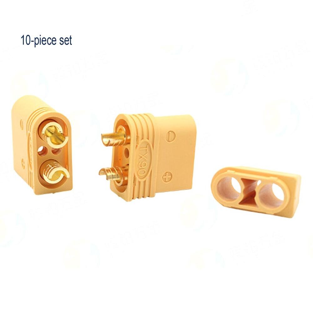 10 Pairs XT90 Stecker Batterie Anschluss Set Hohe strom Männlich Weiblich Vergoldete Bananen Stecker für RC Modell Teile