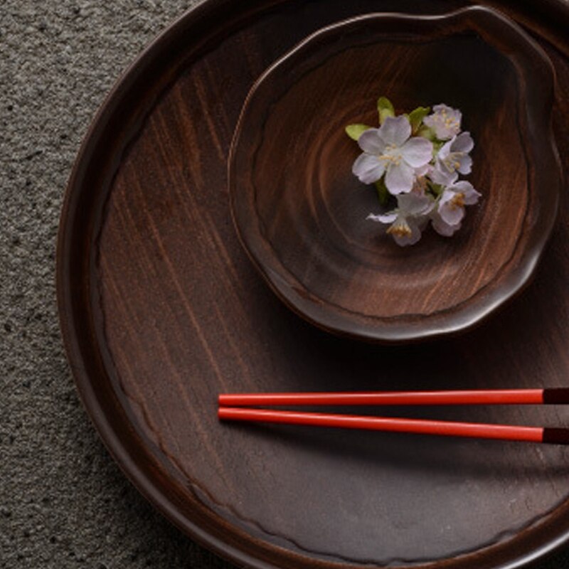 Melamine Disc Barbecue Plaat Ontbijt Plaat Creatieve Dessertbord Frosted Disc