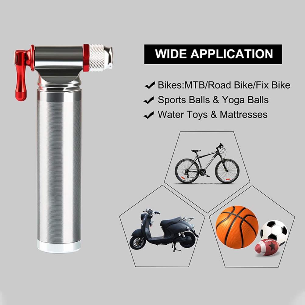 Mini Tragbaren Hochfeste Luftpumpe Bike Inflator Super Leichte MTB Rennrad Radfahren Pumpe Fahrrad Zubehör NEUE CO2 pumpe