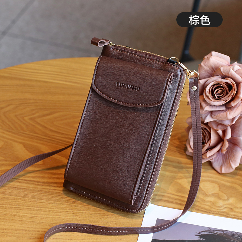 Mini kleine Tasche Frauen koreanische Version vertikale Schulter Cross body Handy tasche Damen Geldbörse Geldbörse: Beige