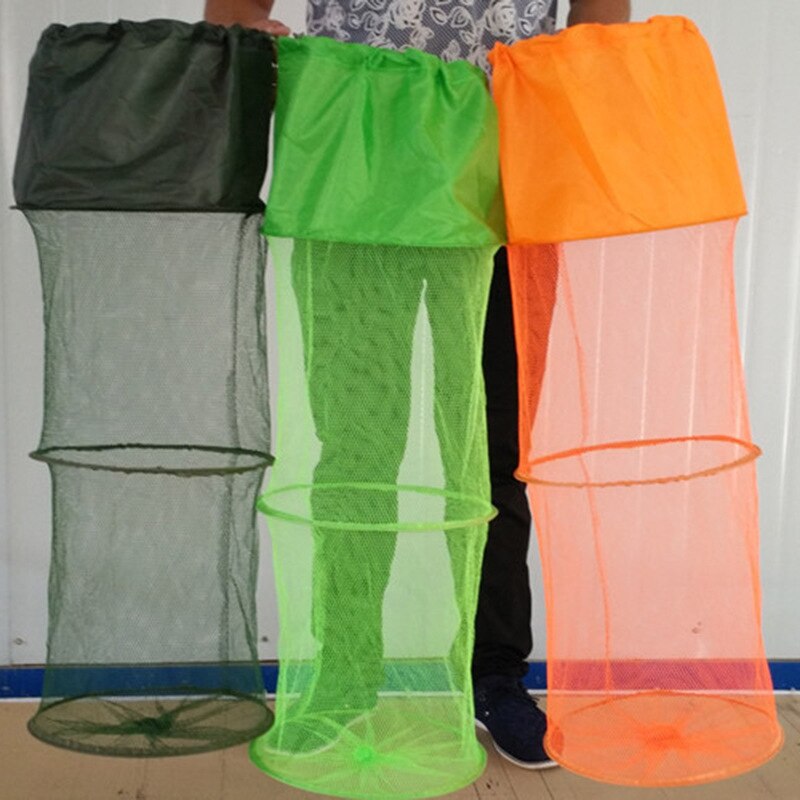 Fish protection Fishing gear net pocket fisherman fish Lou competitive fishing supplies fishing net fishing tools: 1pc A random color