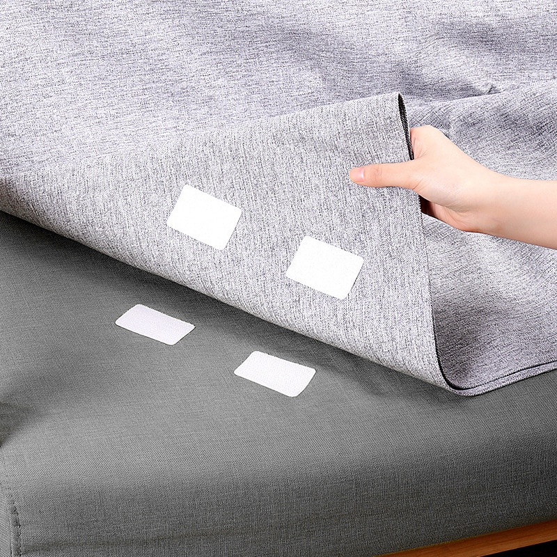 10 stk dobbeltsidet fast velcro sømløs klæbende sovesofa lagner tæppe borddug skridsikker fast anker spænde hjem nødvendigt