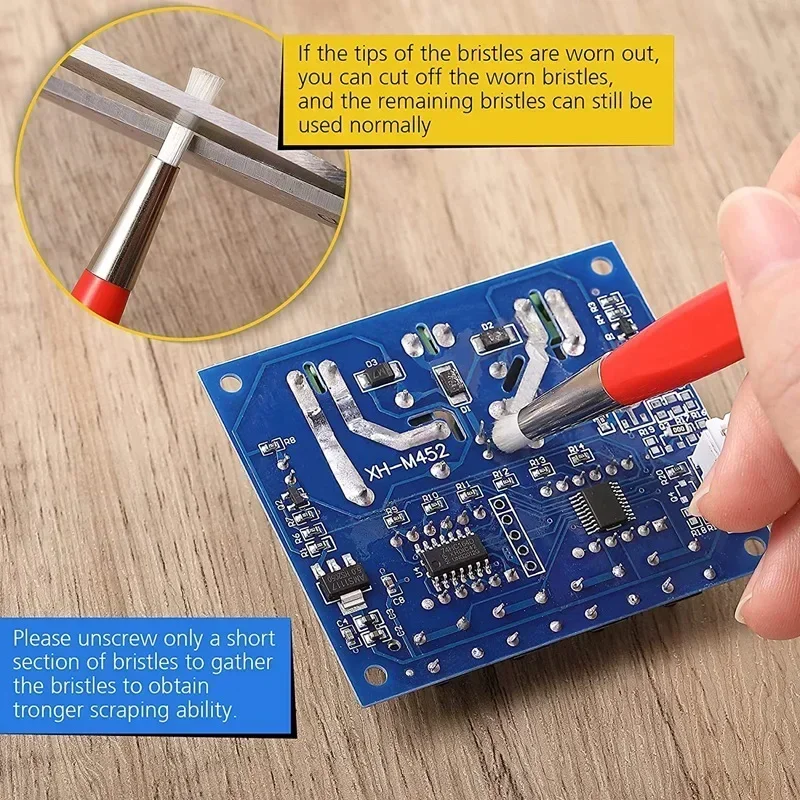 1pc orologio penna per pulizia gioielli penna antigraffio in fibra di vetro penna smacchiatore di ruggine strumento di riparazione componenti elettronici gioielli