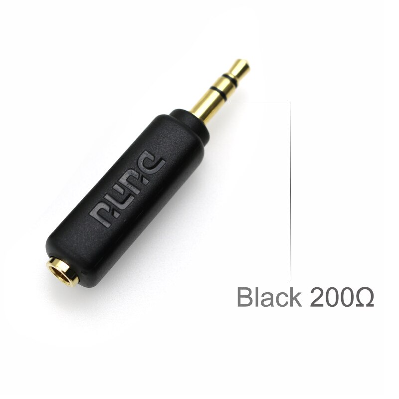 DUNU Adaptador de resistência para fone de ouvido 30Ω 75Ω 200Ω 3,5mm jack Plugue com cancelamento de ruído para MP3 HiFi Player Smartphone PC AMP