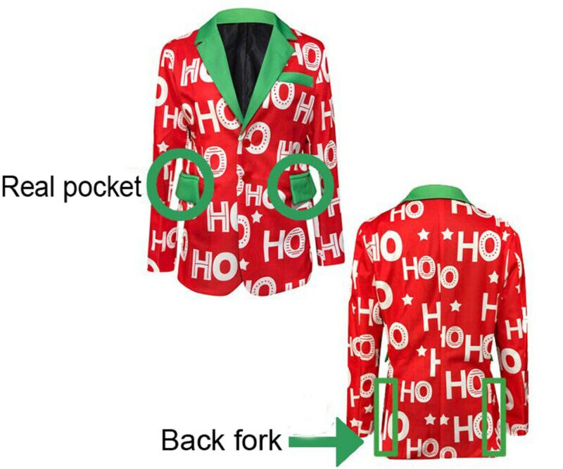 Herr jul kavaj jacka kostym rolig snögubbe snöflinga mönster tryckt kavaj xmas snygga kappor kostymfest