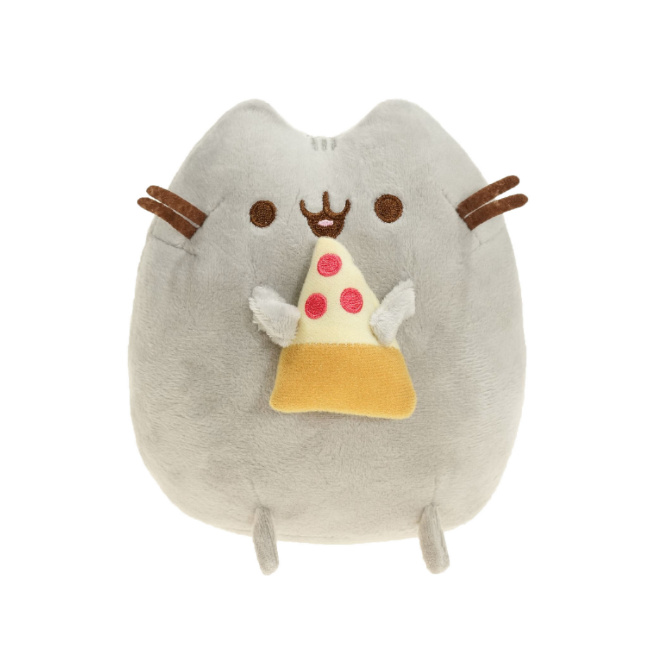 15CM juguete de peluche Donut unicornio Kawaii Ángel gato dibujos animados relleno de felpa Animal muñeca patatas fritas helado Pizza gato para niños: Granate