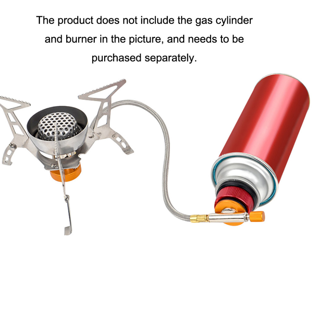 Outdoor Camping Gas Stove Connector gasometer Adapter Long Tank to Flat Tank Gas Bottle Adaptor Conversion Head &w