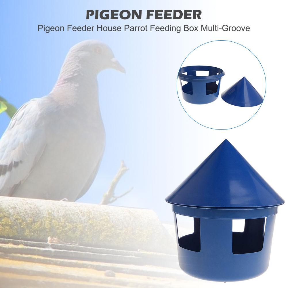 Pigeon Feeder House Parrot Feeding Box Multi-Groove Bird FeederCage Food Feeding Tool Pigeon Supplies