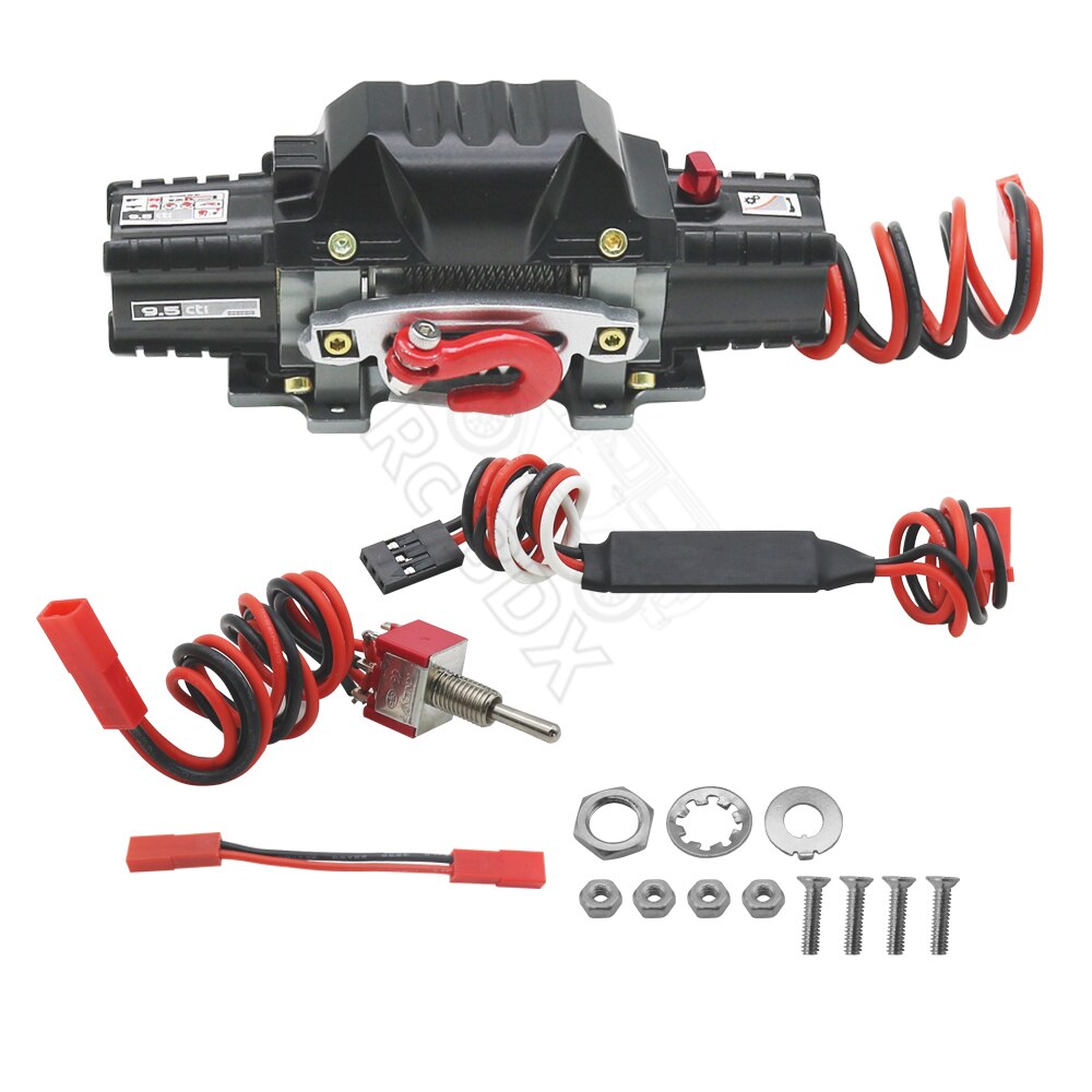 RC Automatic Winch System, langlebiges metallisches drahtloses Doppelmotor-simuliertes Windensteuerungsempfängersystem für Car(EIN