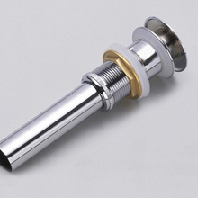 Bathroom Brass Push Down Pop Up Waste Vanity Vessel basin Sink Drain Without Overflow DP908