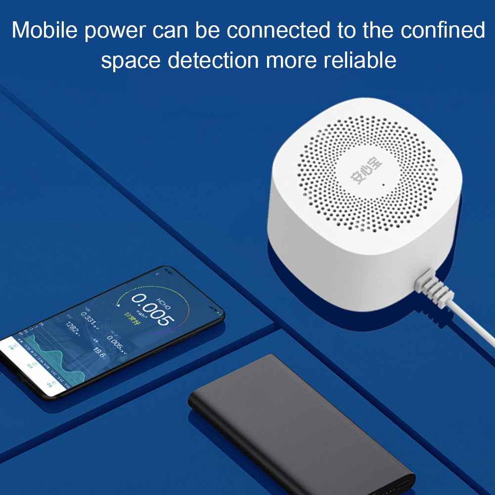 Digitale CO2 Hcho VOC Detektor Formaldehyd Kohlendioxid Sensor Luft Monitor Wifi Home Automation Warnung Alarm Detektor