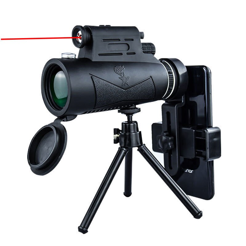 Monocular 12X50 with Light HD High Magnification Outdoor Night Vision Cross-border Child Adult Photo Portable