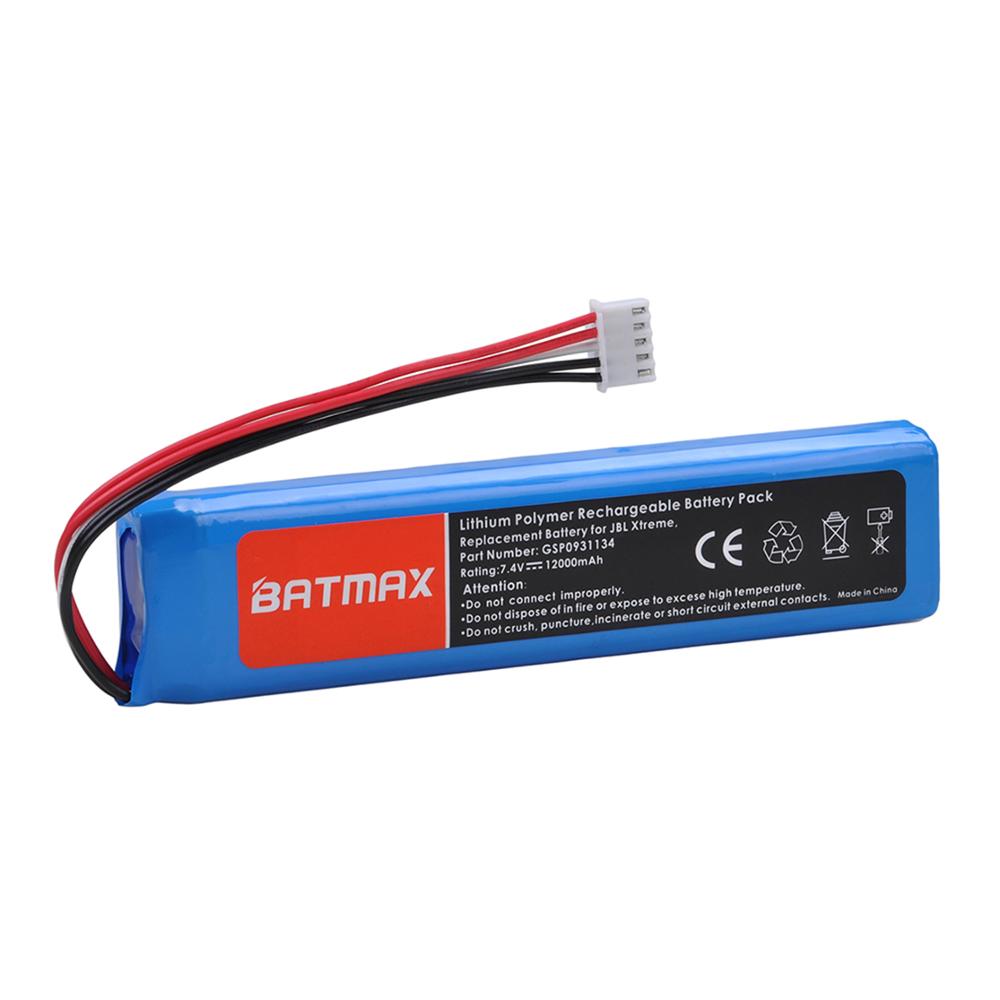 Batmax 12000 mah batteri för jbl xtreme xtreme högtalare gsp 0931134 inkluderar gratis installationsverktyg