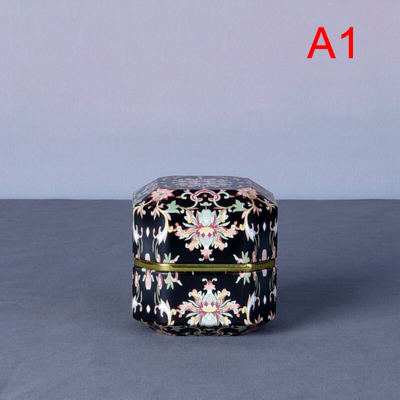 Diamond Shape Mini Tin Tea Coffee Candy Storage Box Tea Caddy Metal Case Wedding Party Box: Orange